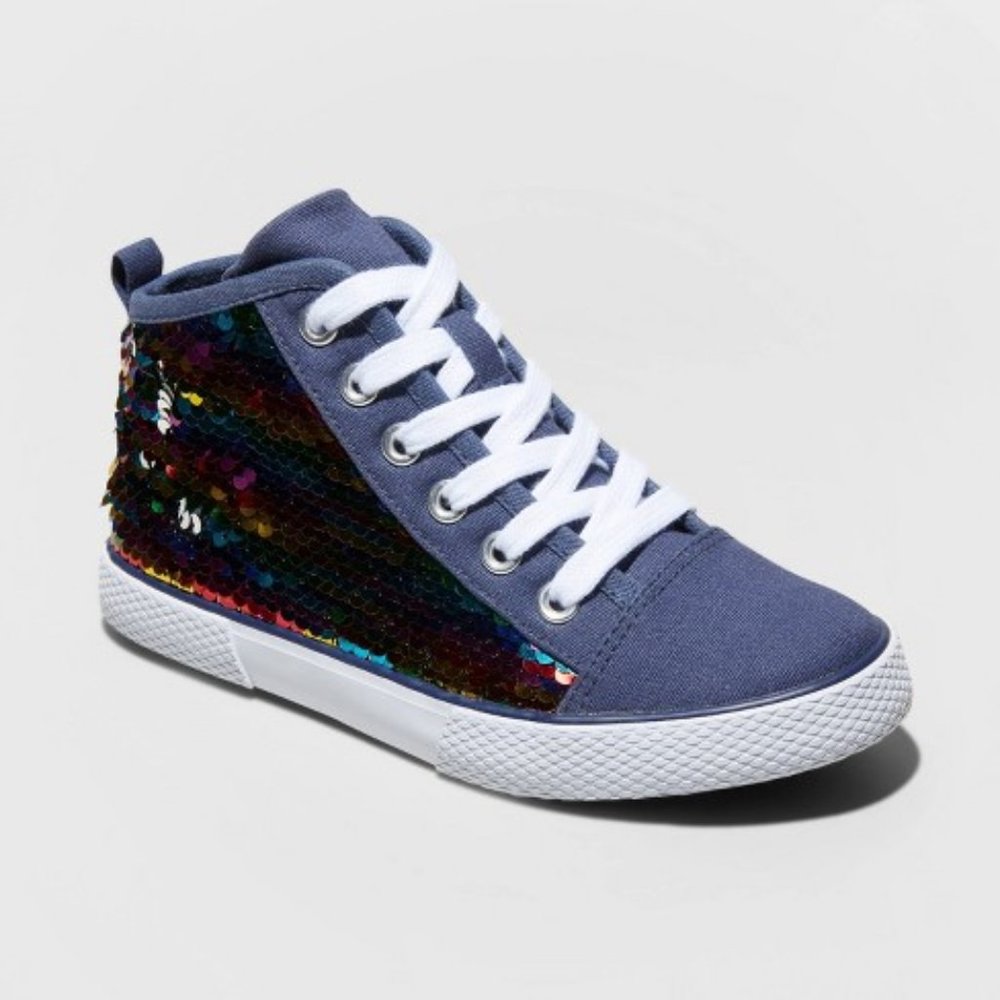 Zandra Flip Sequin Mid Top Sneakers - Cat & Jack